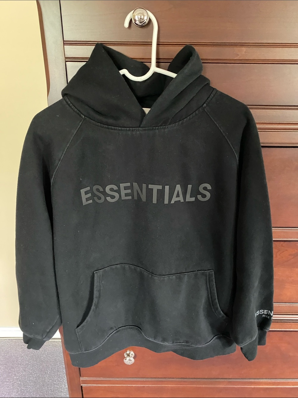 Men's Black Hoodie - Pullover